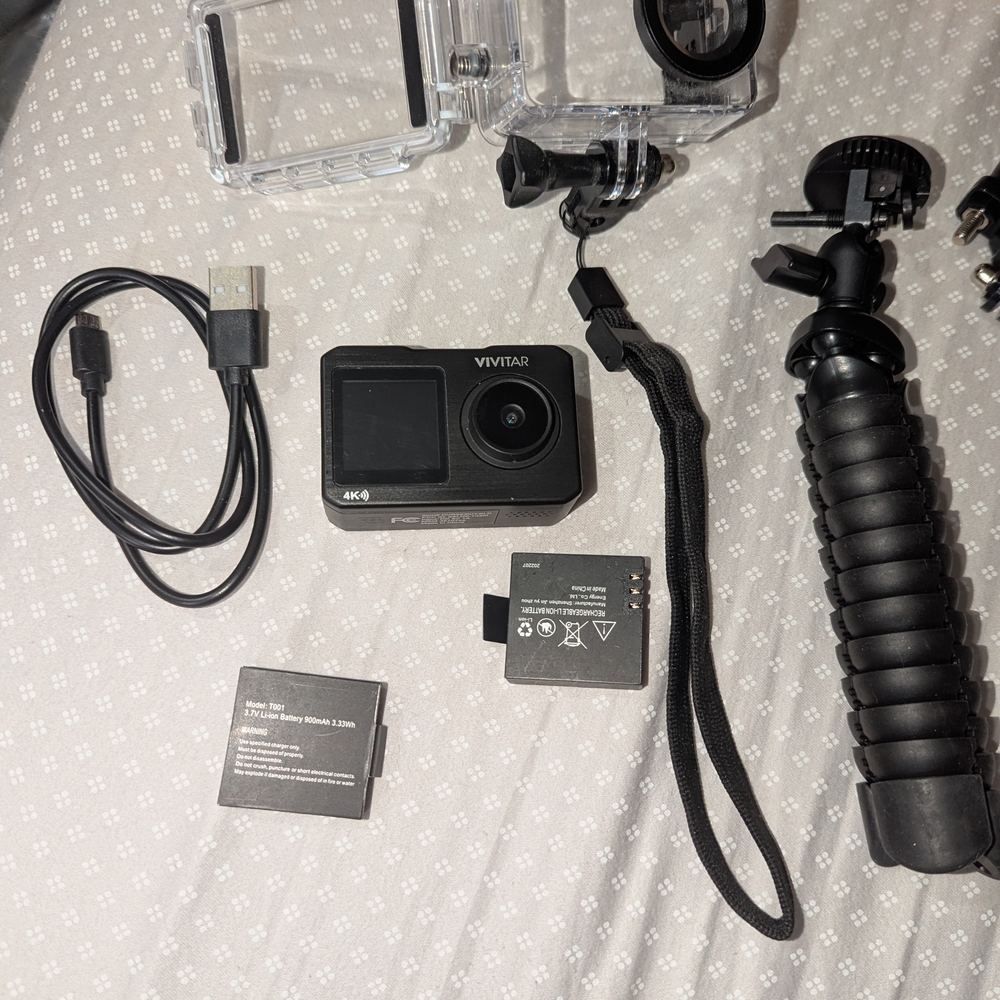VIVITAR ACTION GO-PRO CAMERA AND ACCESSORIES - Picture 6 of 10